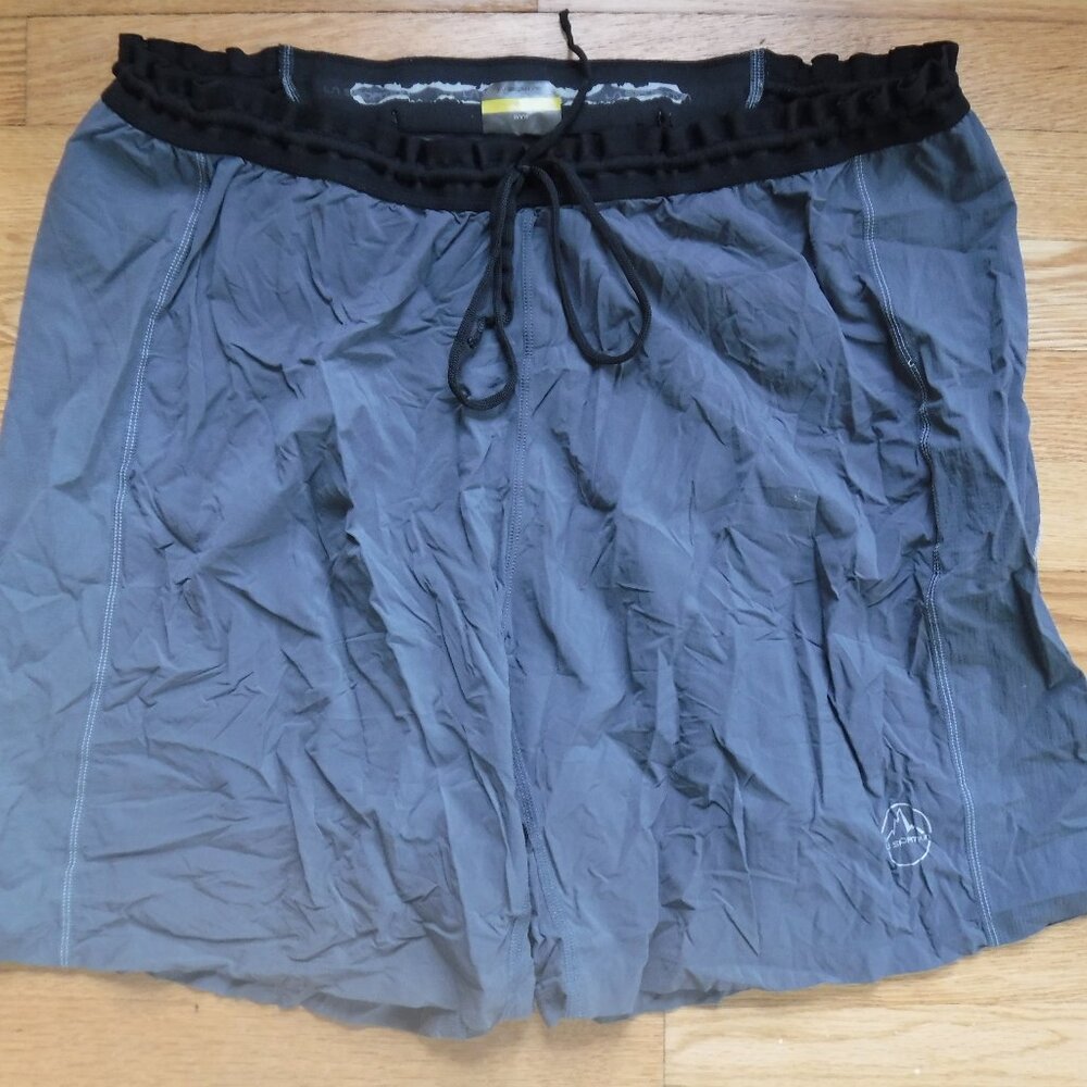 La Sportiva Mens Running Shorts Grey Size XL
